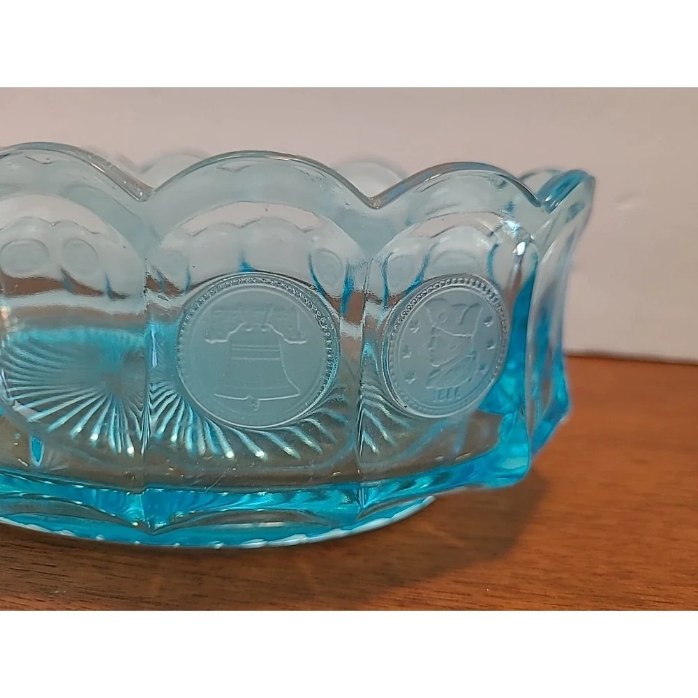 Fostoria Blue Coin 9